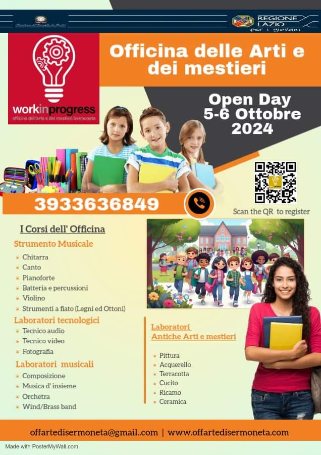 Openday Officina delle Arti e dei mestieri