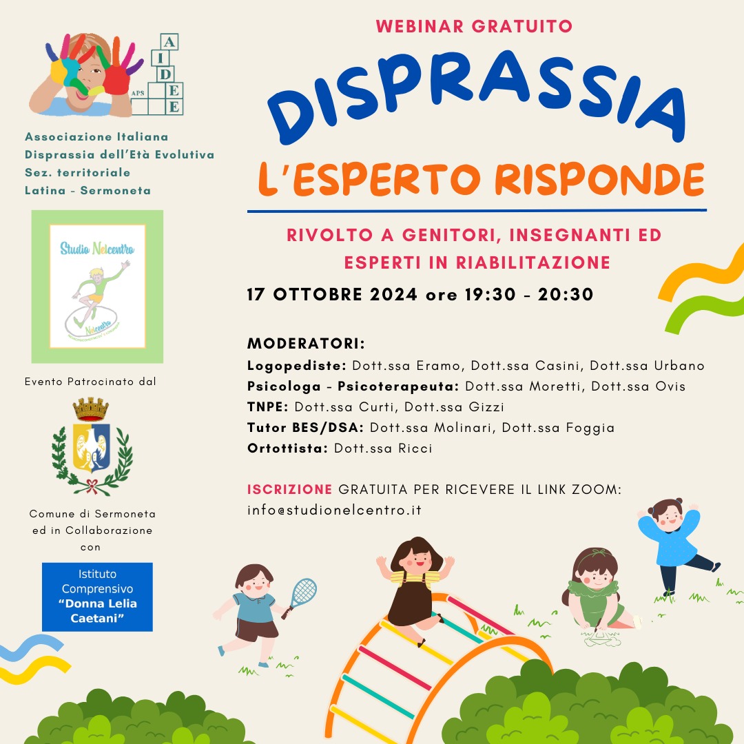 Disprassia – L’esperto risponde – Webinar gratuito